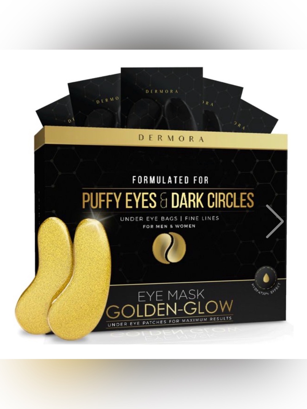 Dermora Golden-Glow Eye Masks 15 pair